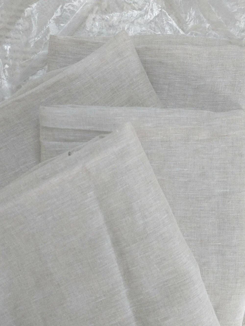 4 Panels! -NWT! Quince 100% Linen Flax Sheer Curtains, 48